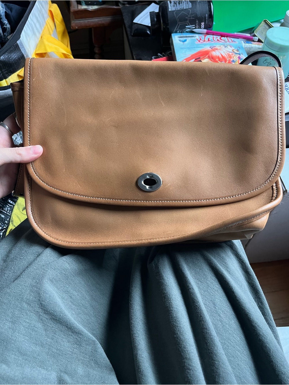 Coach Tan Leather Satchel